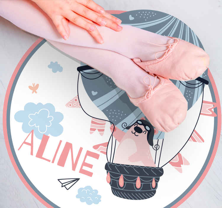 Hot Air Balloon custom floor mat - TenStickers
