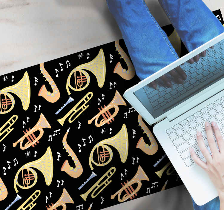 Event vinyl rug musical instrument ideas - TenStickers