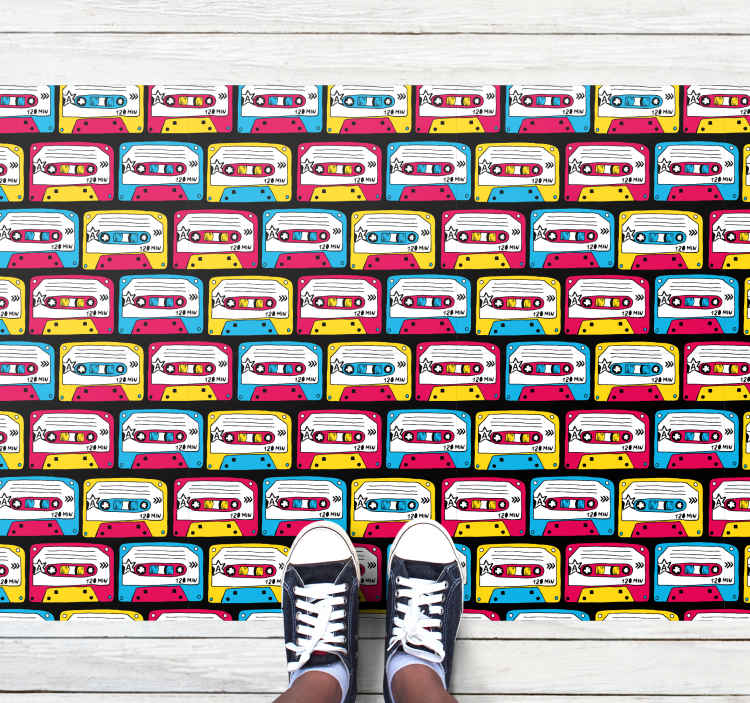 Passatoia in vinile rettangolare Muro di mattoni come modello con