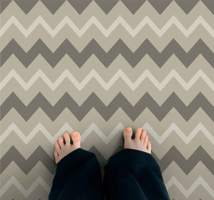 Black and yellow zig zag lines square rug - TenStickers