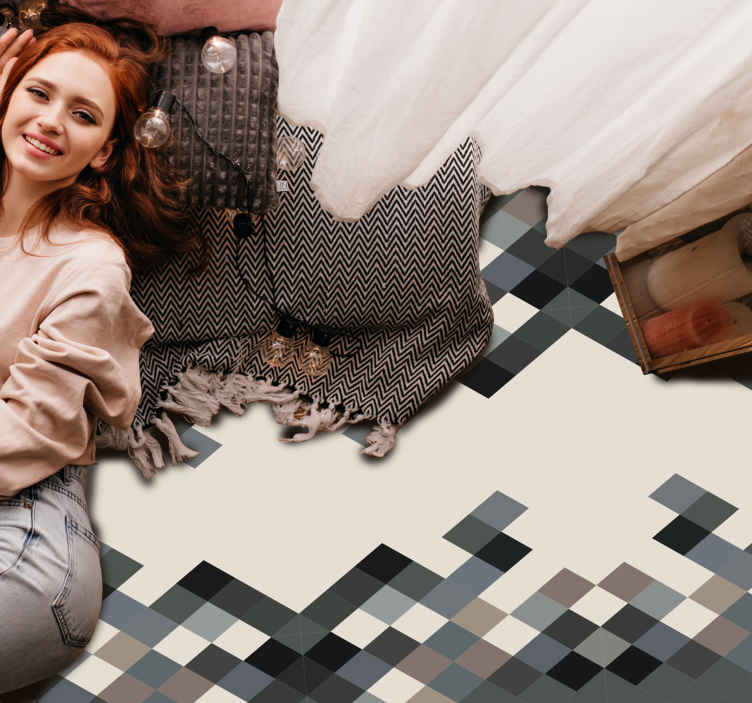 Passatoia in vinile rettangolare Modello di tonalità di colore