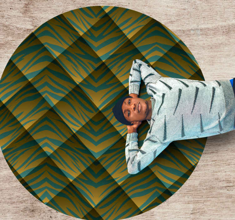 Safari Inspired Pattern animal print rug - TenStickers