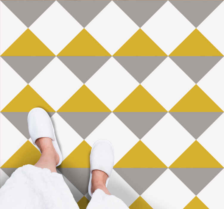 Glam pantone χρώμα μπλοκ τετράγωνο χαλί βινυλίου - TenStickers