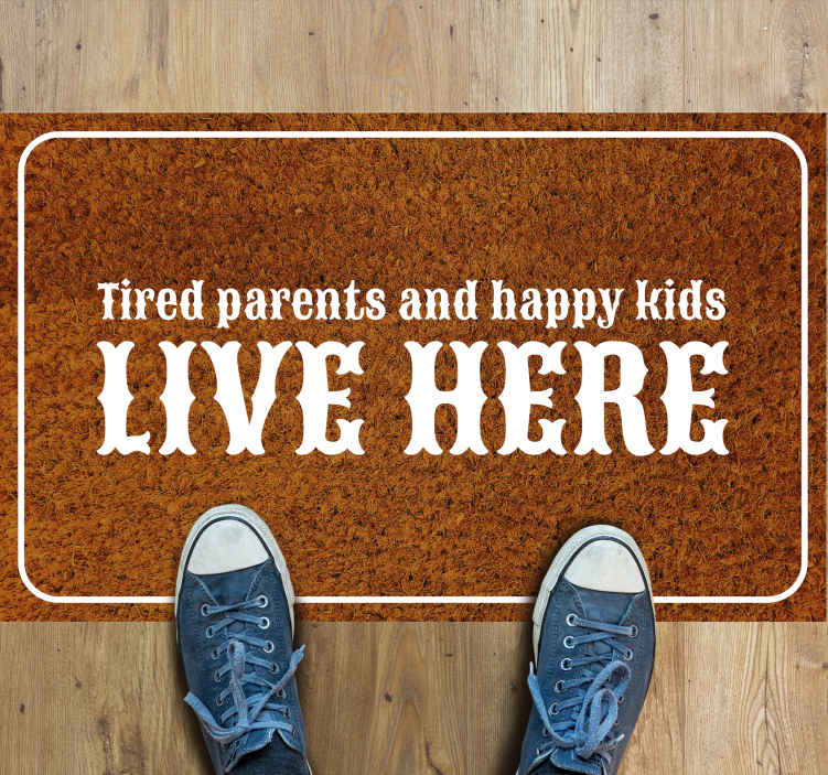 Welcome mat come and stay entrance hall rug - TenStickers