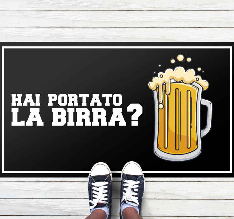 Passatoia in vinile ricezione Ho preso la birra bentornato a casa