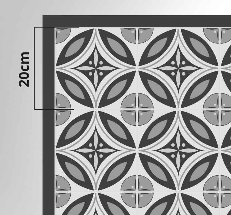 Tappeto vinile effetto marmo motivo monocromatico elegante - TenStickers