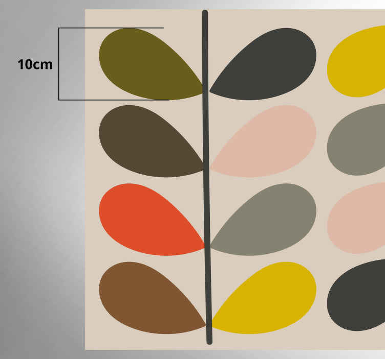 Orla kiely 패턴 모던 러그 - TenStickers