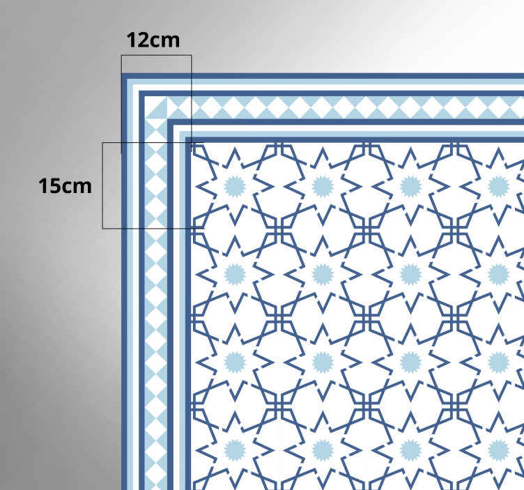 Dywan winylowy imitacja płytek kafelkowy wzór geometryczny - TenStickers
