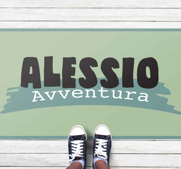 Personalised Name Adventure Personalised Mat - TenStickers