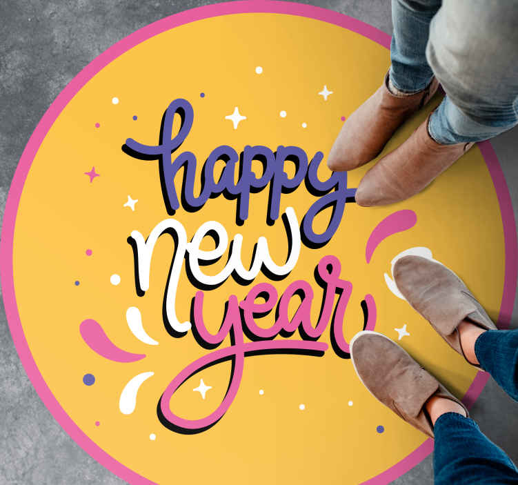 Passatoia in vinile ricezione Divertente cartone animato capodann