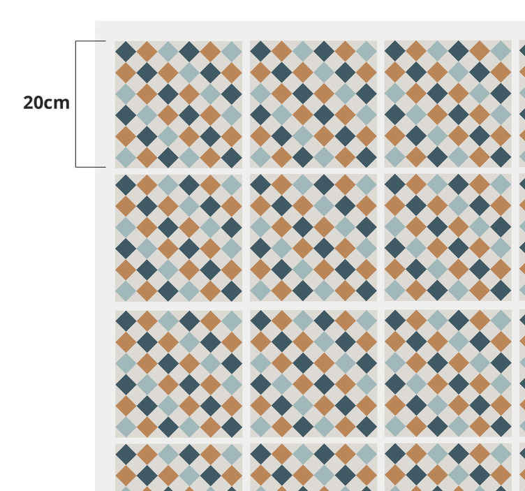 Tapis vinyle carreaux Mosaïque de carreaux  - TenStickers