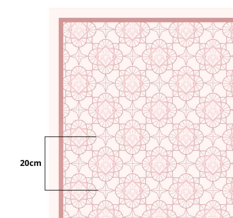 Alfombra vinílica dormitorio tonos rosas - TenVinilo