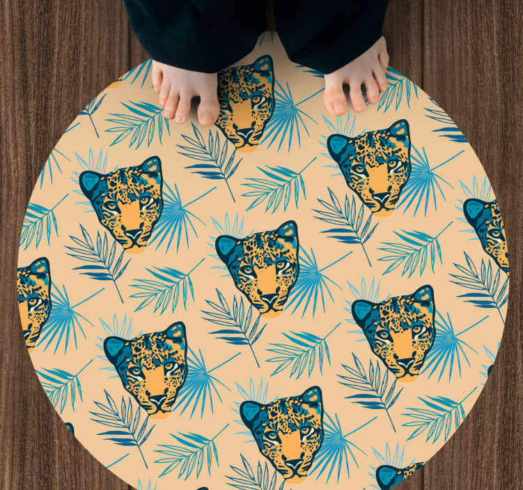 Tappeto in vinile per salone Leopardo sbalorditivo