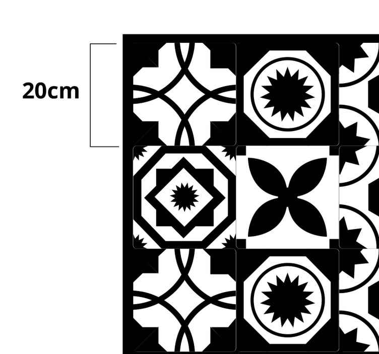 Alfombra hidráulica patrones contrastantes - TenVinilo