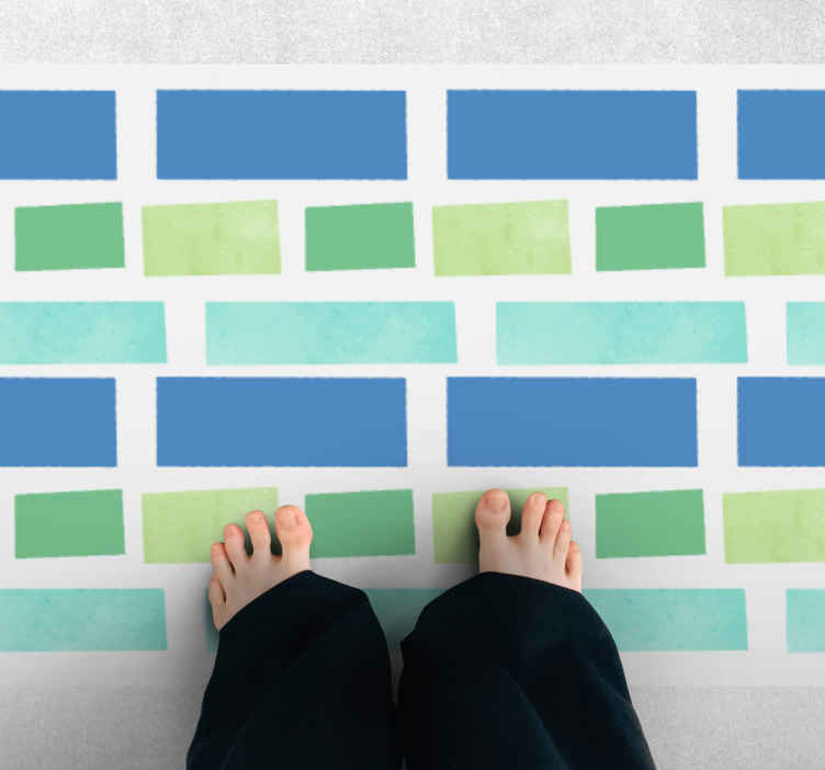 Tappeto in pvc moderno Modello di pittura a pennello colorato