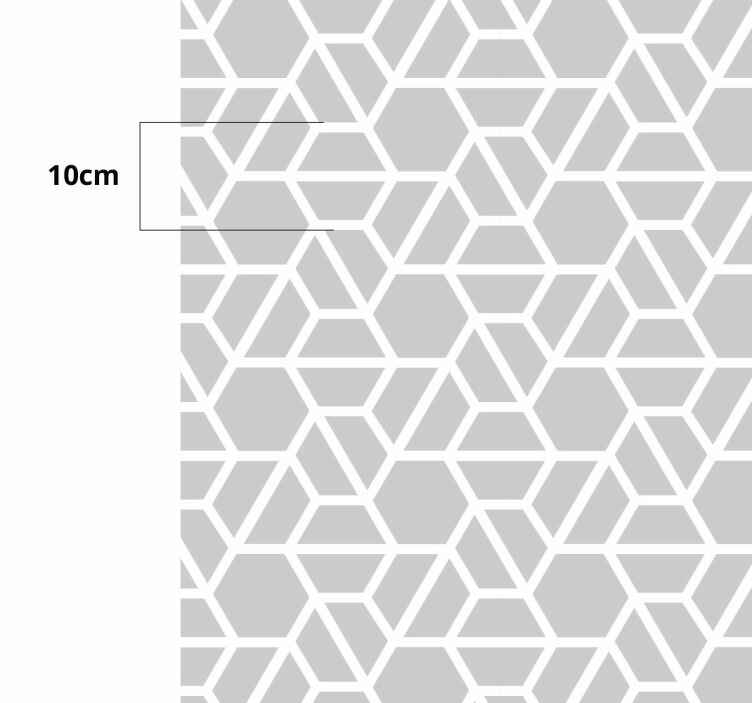 Geometrische roosterstructuur vinyl tapijt geometrisch - TenStickers