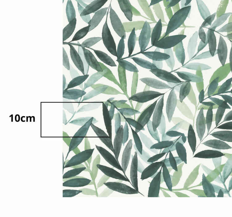 Botanisch gebladerte vinyl tapijt bloemen en planten - TenStickers