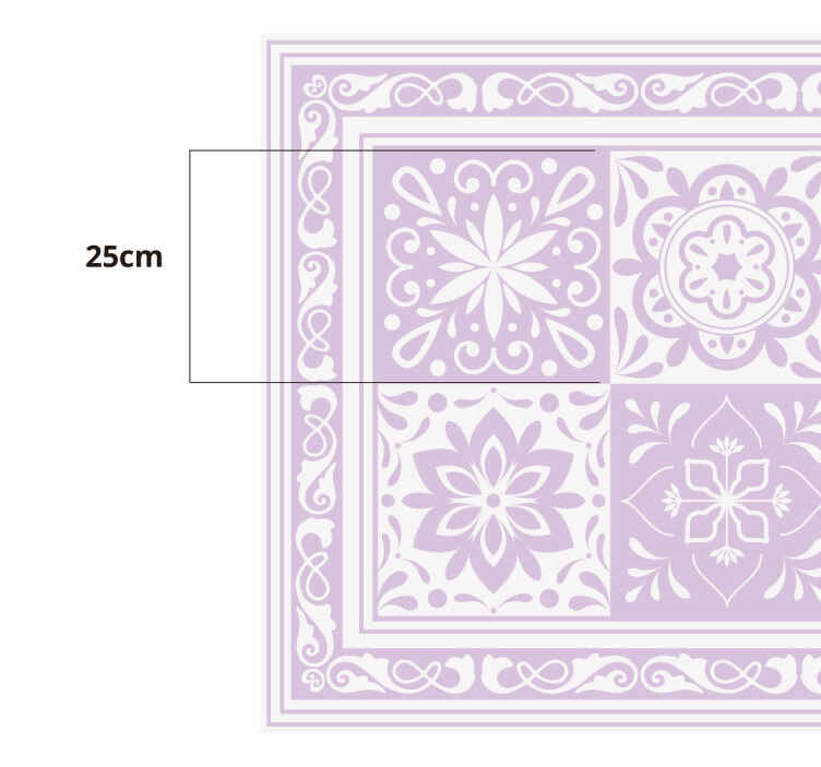 Mandala-elegance vinyl tæppe til badeværelset - TenStickers