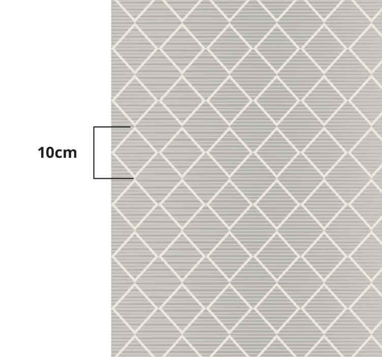 Uregelmæssige grå romber geometriske vinyltæpper - TenStickers
