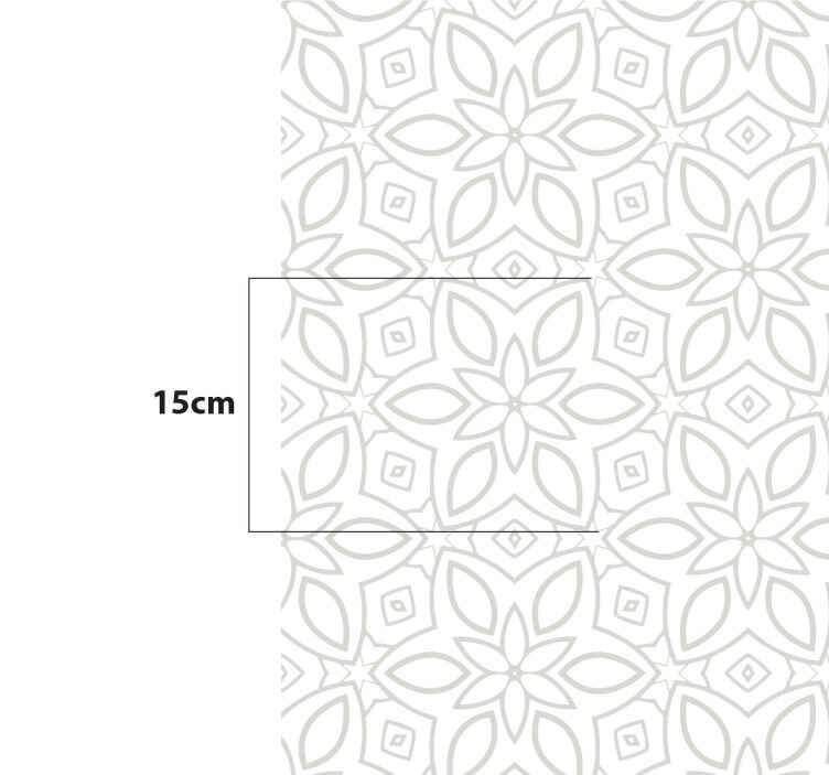 Tapis vinyle cuisine motif ornemental symétrique  - TenStickers
