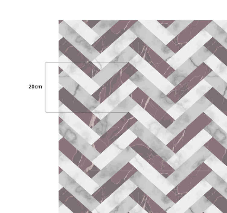 Vinilne preproge z geometrijskimi vzorci chevron vzorci - TenStickers