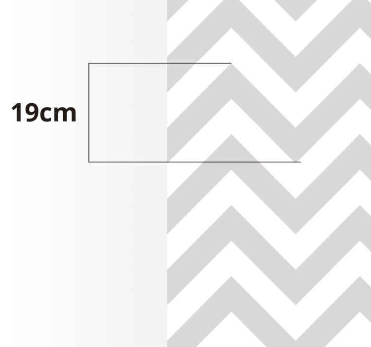 Chevronin siksakit vinyylimatto geometrinen - Tenstickers