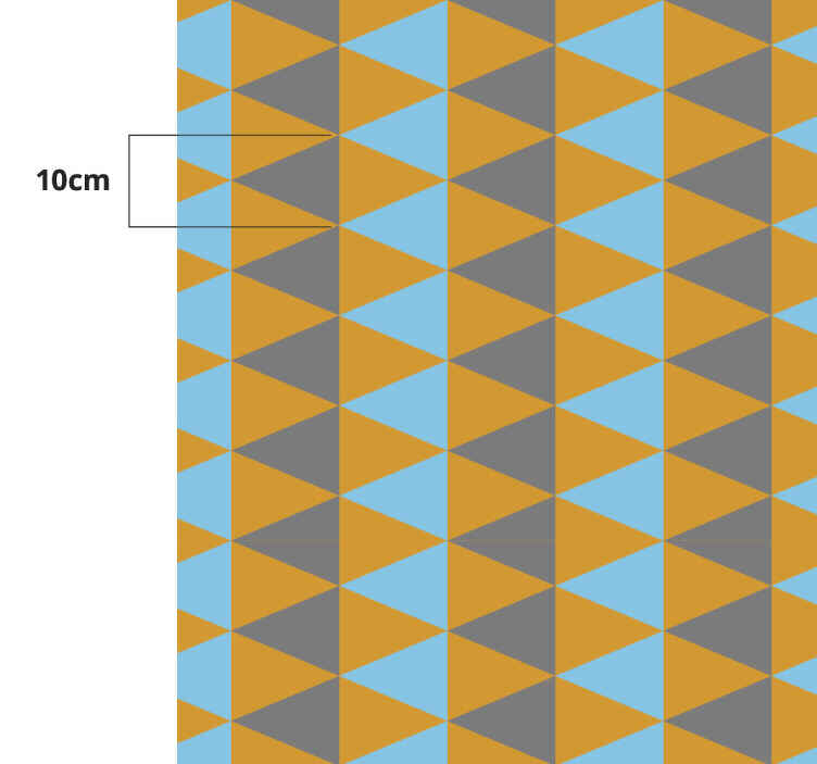 Triangular Composition geometric vinyl rug - TenStickers