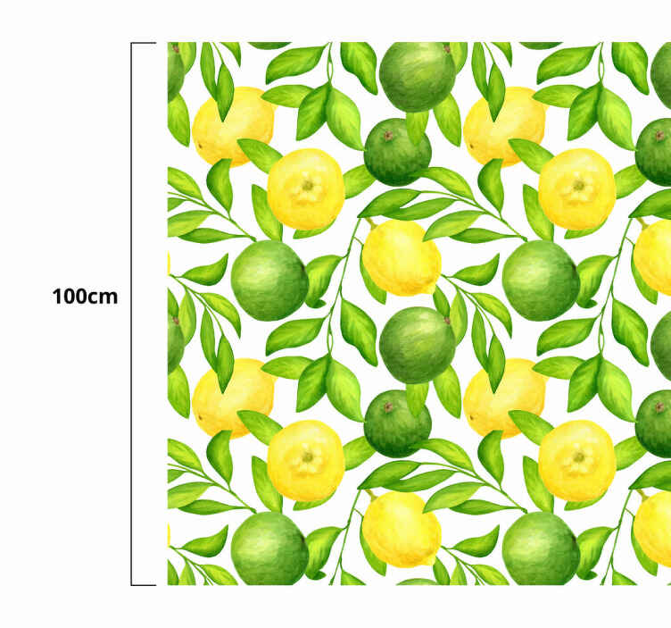 tapis vinyle cuisine Citrons et limes - TenStickers