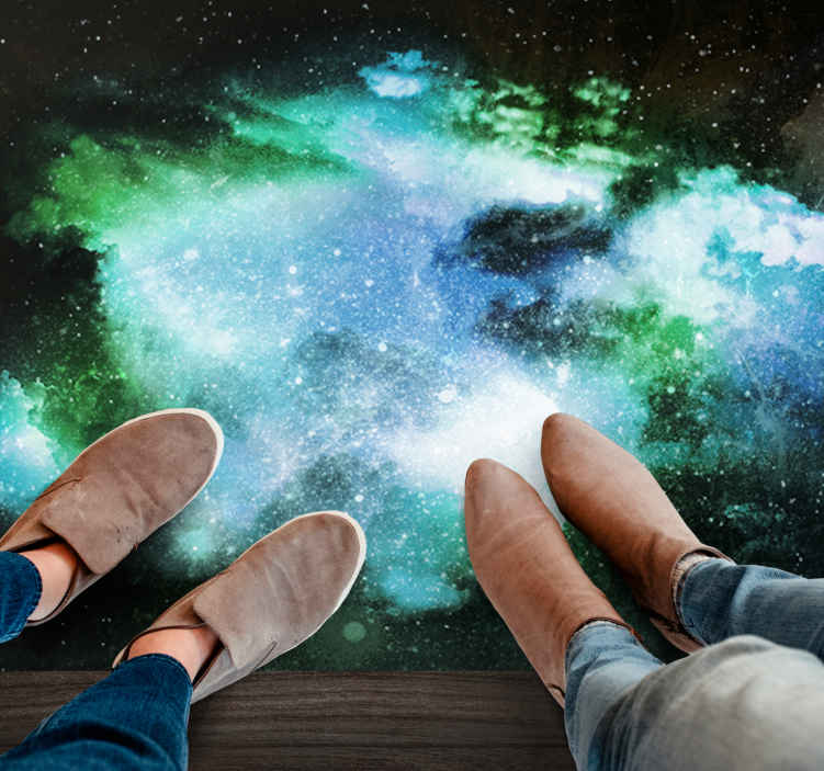 Tappeto natura in vinile Pioggia cosmica davvero incredibile