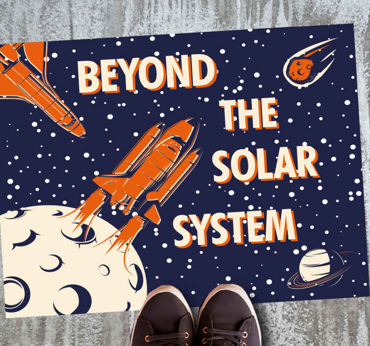 Alfombra vinilo salón Más allá del sistema solar