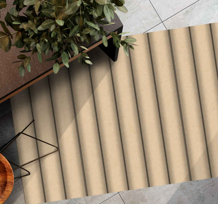Tappeto in vinile per salone Modello minimalista tubo marrone