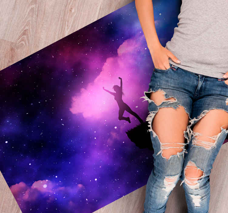 Vinyl Teppich Sterne kosmische reise - TenStickers