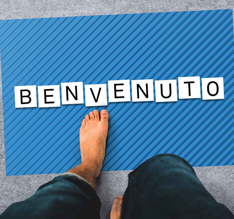 Passatoia in vinile ricezione Bei cubetti di benvenuto