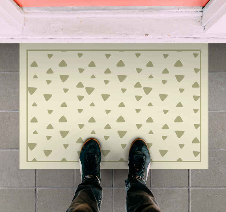 vinylový koberec geometrické tvary trojuholníkový vzor - Tenstickers
