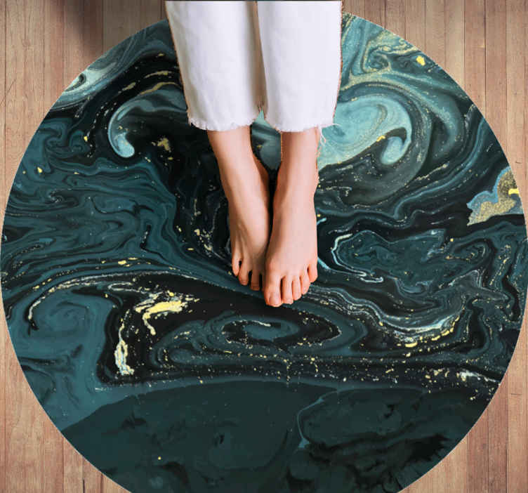 Tapis vinyle marbre tourbillonnant - TenStickers