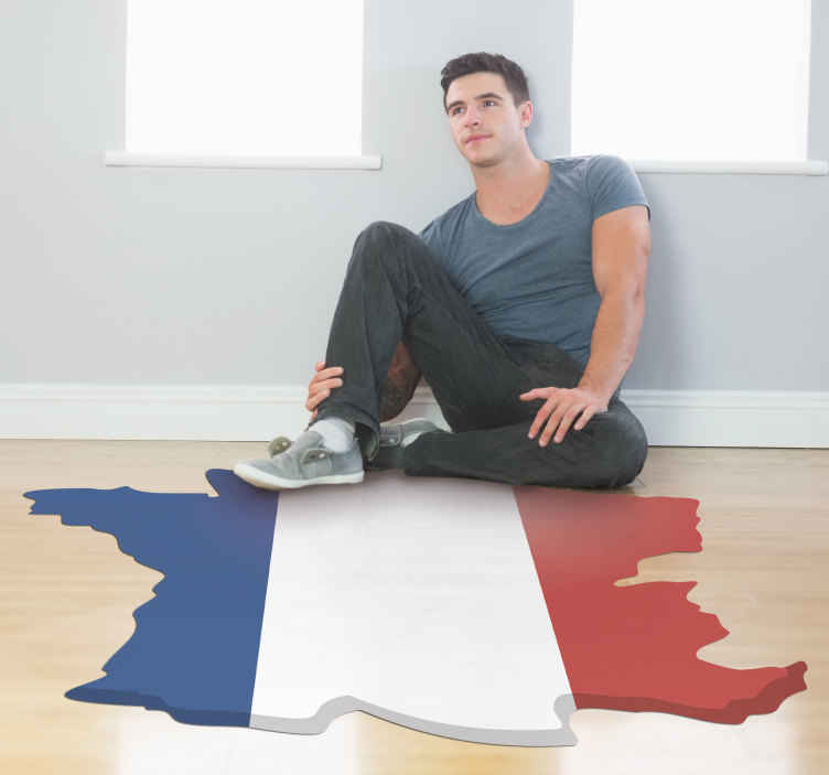 Tapis vinyle chambre drapeau - TenStickers