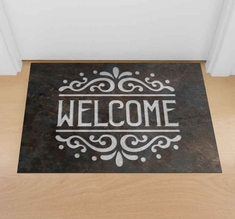 Welcome mat come and stay entrance hall rug - TenStickers