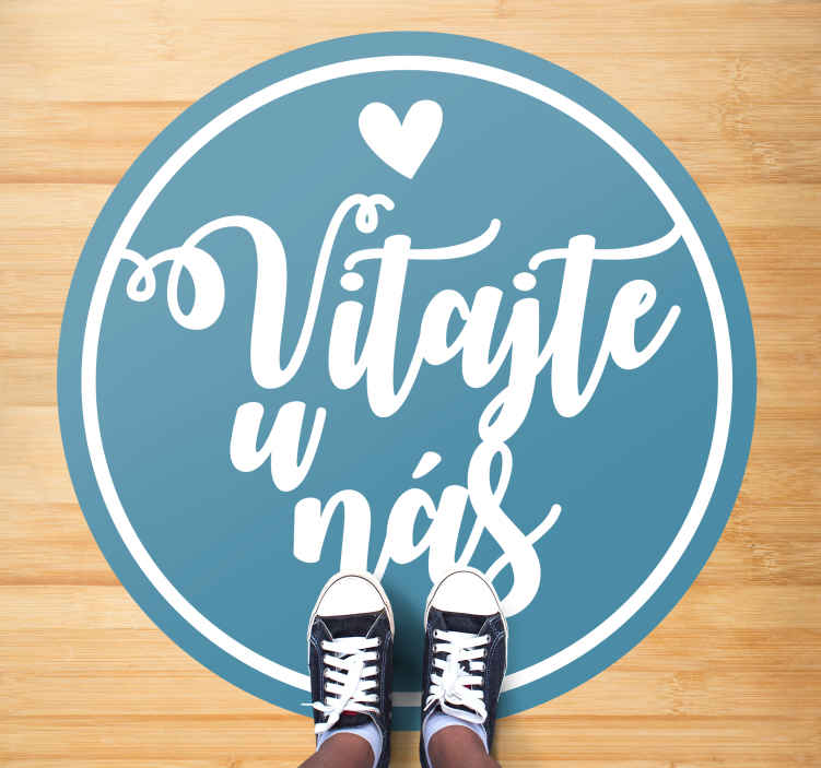 Vinylový koberec vitajte u nás - Tenstickers