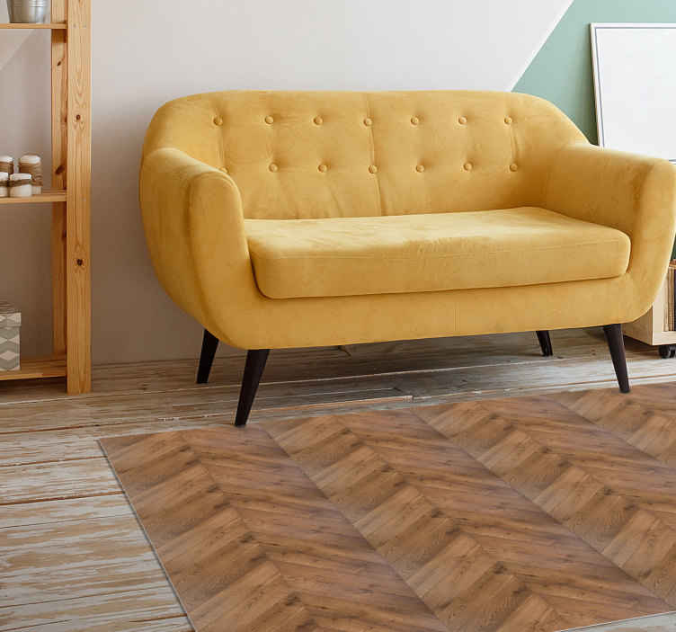 Tapis vinyle imitation bois - TenStickers