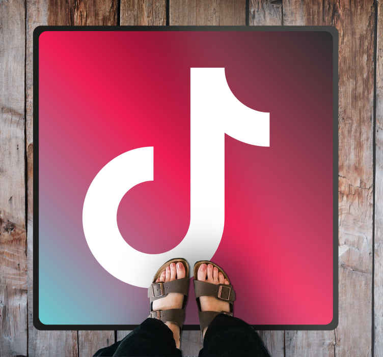 Alfombra de vinilo juvenil Tik Tok Gradiente - alfombras para sala