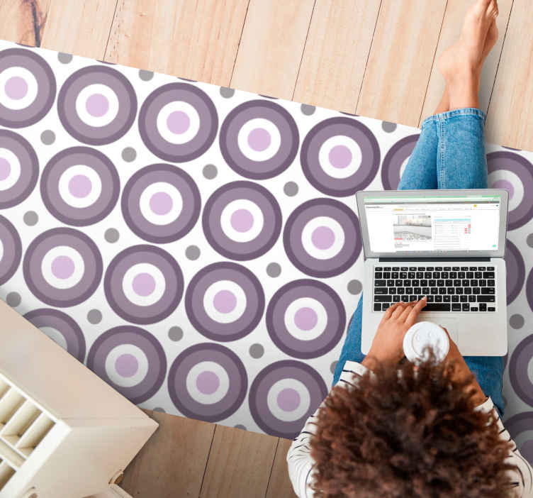 Lilac 70s Style texture carpet - TenStickers