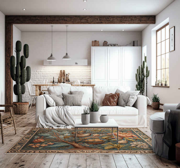 Tapis vintage tapisserie flamande - TenStickers