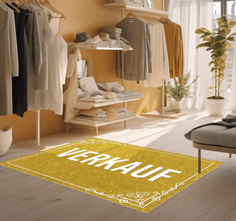 Vinylteppich rechteckig verkauf goldene glitzertextur - TenStickers