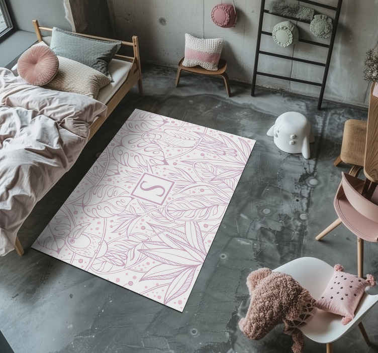 Tapete vinil com nome motivo de selva personalizado - TenStickers