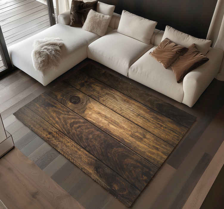 Vinylteppich Holzoptik gealterte bretter - TenStickers