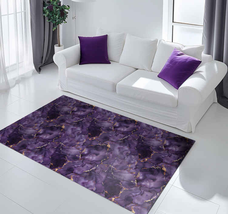 Violetti marmori vinyylimatto - Tenstickers
