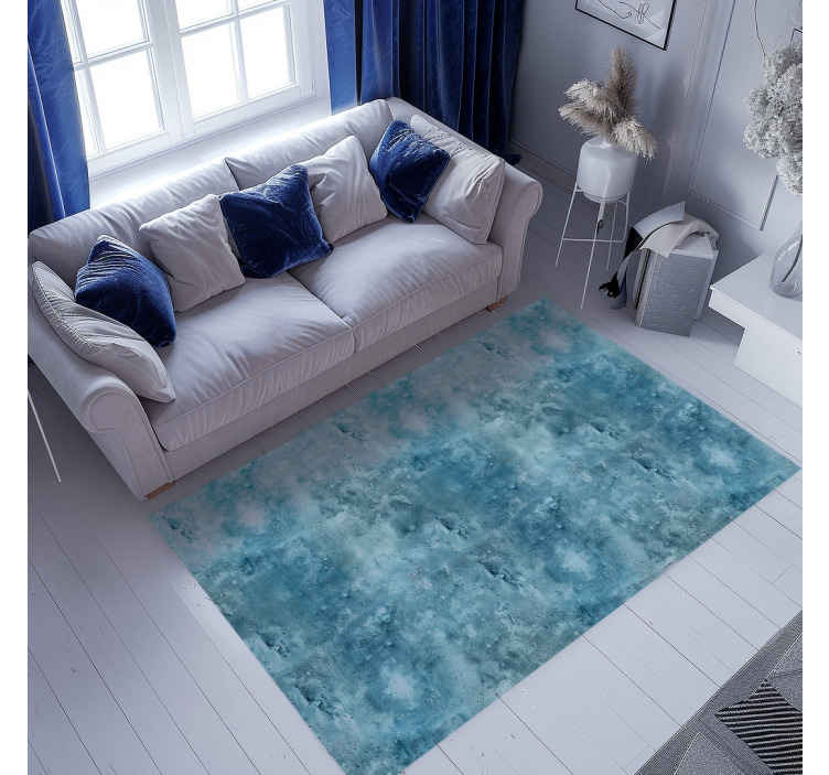 Alfombra vinílica azul diseño texturizado - TenVinilo