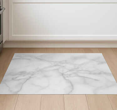 Tapis vinyle marbre effet tourbillon neutre - TenStickers