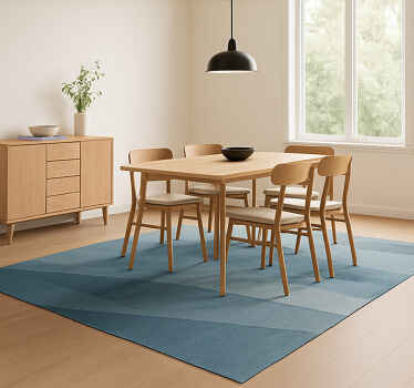 Abstract Geometric Gradient dining room vinyl rug - TenStickers