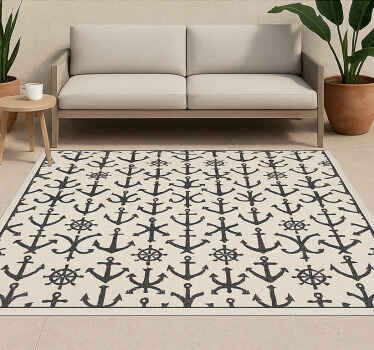 Kleine zeeankers buitenvinyltapijt - TenStickers